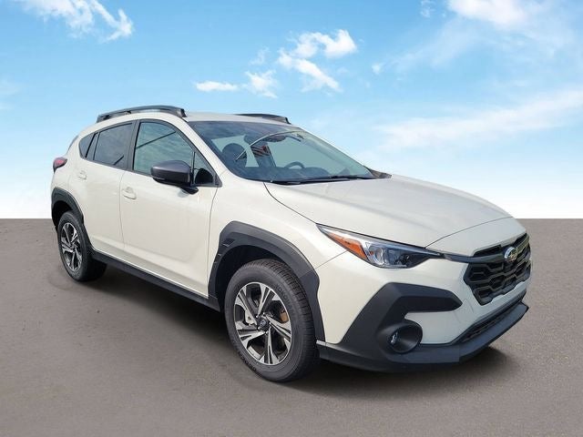 2026 Subaru CROSSTREK Premium in Crystal White Pearl — front three-quarter view