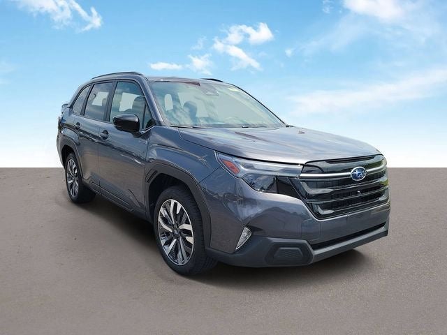 2026 Subaru FORESTER Touring Hybrid in Magnetite Gray Metallic — front three-quarter view