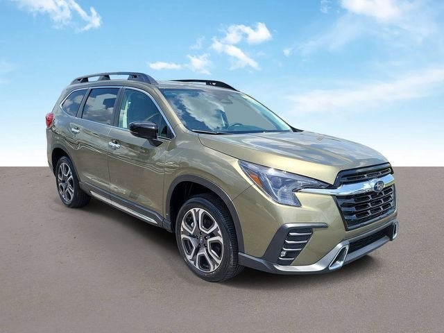 2026 Subaru ASCENT Touring 7-Passenger in Autumn Green Metallic — front three-quarter view