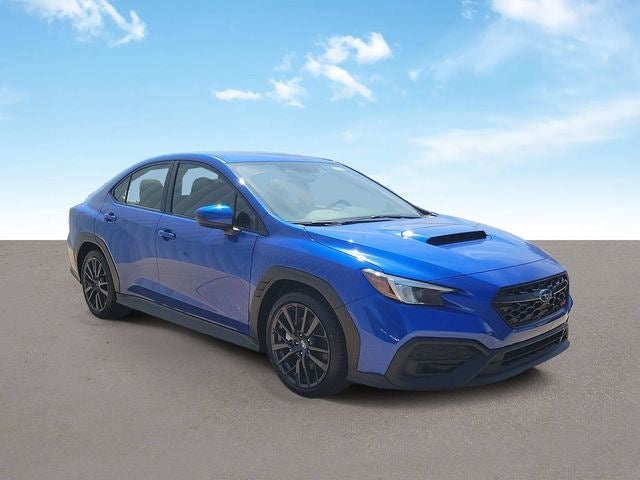2026 Subaru WRX Base in Wr Blue Pearl — front three-quarter view