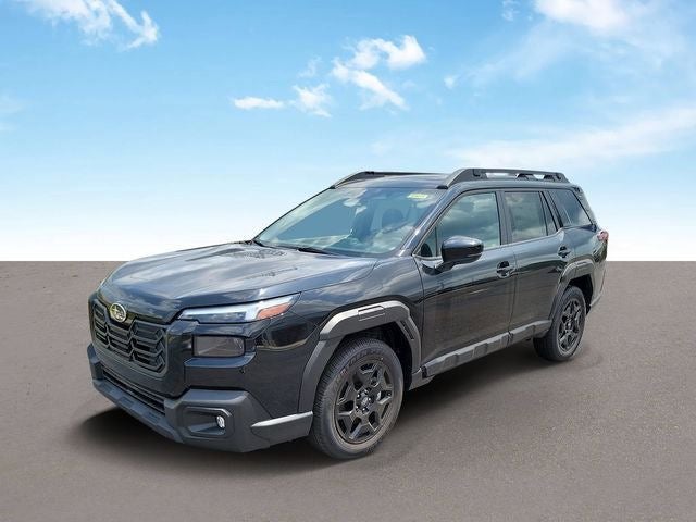 2026 Subaru OUTBACK Limited in Crystal Black Silica — front three-quarter view