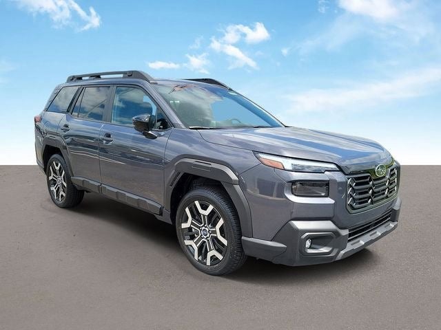 2026 Subaru OUTBACK Touring XT in Magnetite Gray Metallic — front three-quarter view