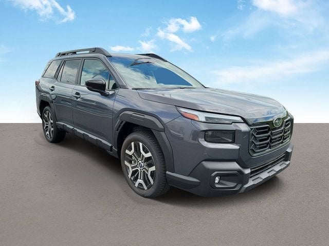 2026 Subaru OUTBACK Touring XT in Magnetite Gray Metallic — front three-quarter view